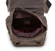 BURLY BRAND Throw-Over Saddlebag - Dark Oak B15-1002D - PartsOutlet.com.au