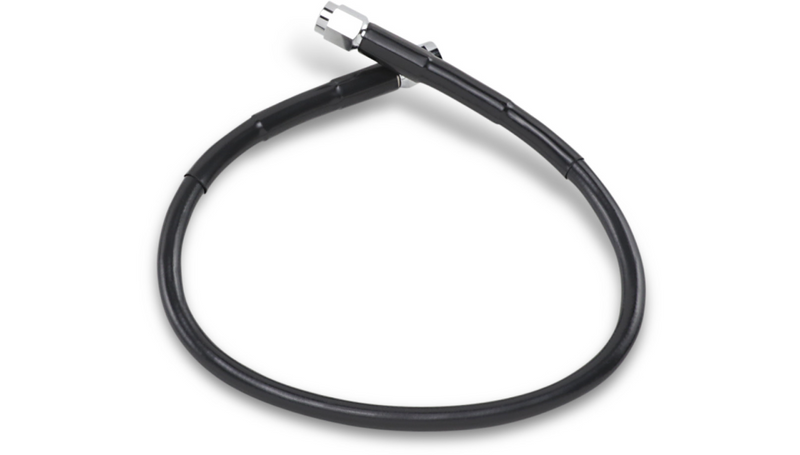 DRAG SPECIALTIES Universal Brake Line - Black - 17" - 817-BLK