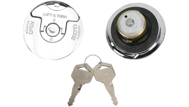 DRAG SPECIALTIES Vented/Non-Vented Locking Gas Caps - Pair 011549-BX-LB1 - PartsOutlet.com.au