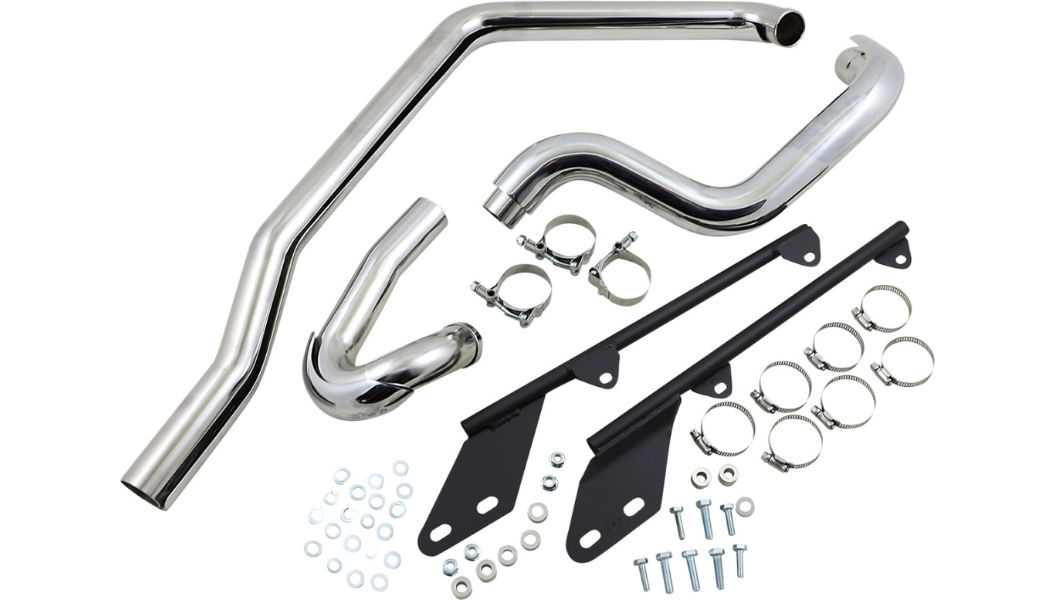 BASSANI XHAUST True Dual Header Pipe - '86-'06 Softail  - SFT-211