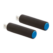 ARLEN NESS KNURLED FOOTPEGS, BLUE - STANDARD MALE MOUNT - 07-937 - PartsOutlet.com.au