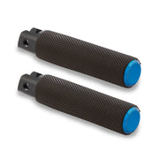 ARLEN NESS KNURLED FOOTPEGS, BLUE - STANDARD MALE MOUNT - 07-937 - PartsOutlet.com.au