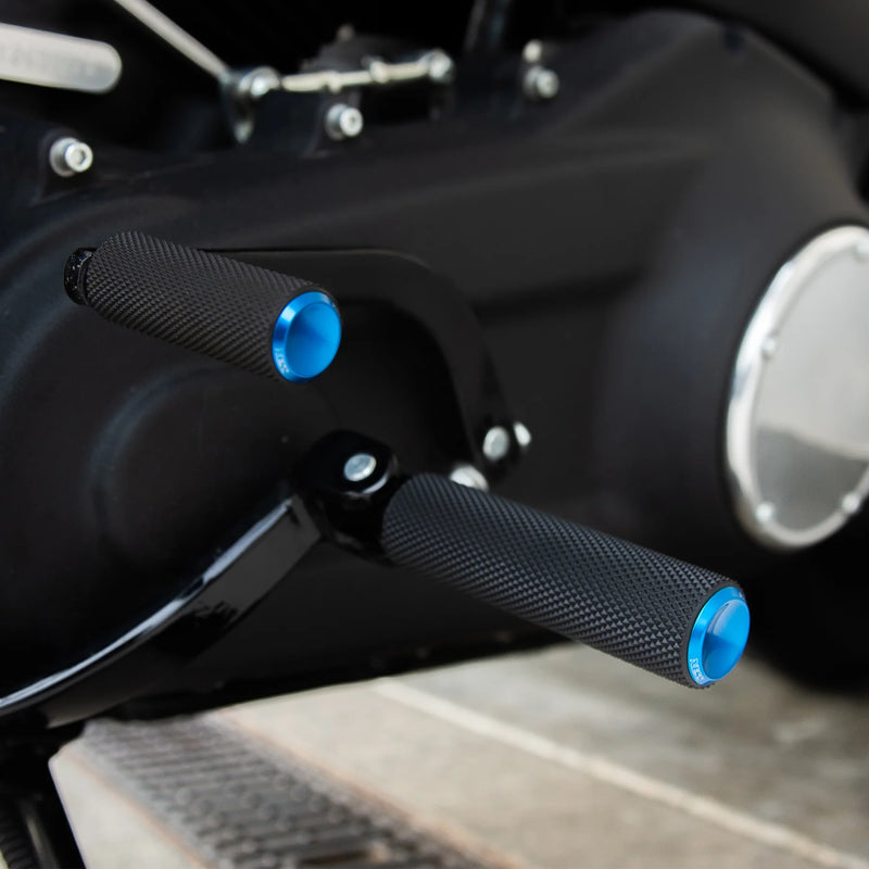ARLEN NESS KNURLED FOOTPEGS, BLUE - STANDARD MALE MOUNT - 07-937 - PartsOutlet.com.au