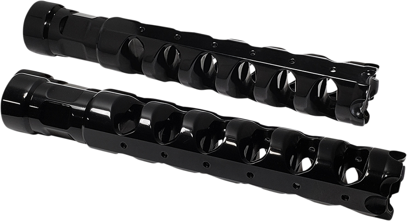 ACCUTRONIX Muzzle Break Footpegs - Rigid Mount - Black PF121-AKB