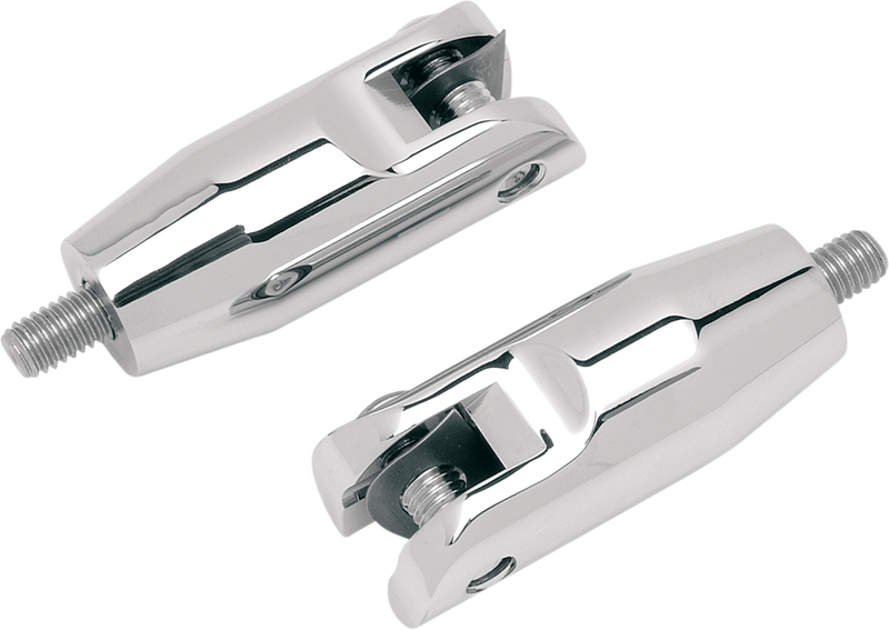 ACCUTRONIX Rear Footpeg Mount - Chrome - FLT/FLH '93-'24 FPMT501-C