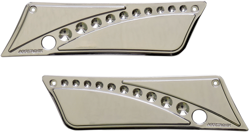 ACCUTRONIX Latch Cover '93-'13 - Drilled Chrome - FL BLC9313-DC