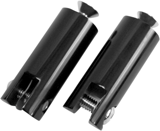 ACCUTRONIX Front Footpeg Mounts - Black FPMT200-B