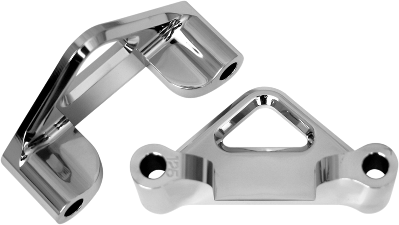 ACCUTRONIX Hot Legs/Bagger Legs Fender Spacers - Chrome - 1.25" Spacer - For 5-1/2" Width Fender TFS41-EMF125C