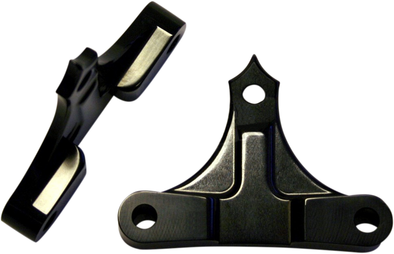 ACCUTRONIX Hot Legs/Bagger Legs Fender Spacers - Black - 0.4375" Spacer - For 6-3/8" Width Fender TFS49-NF7/16B