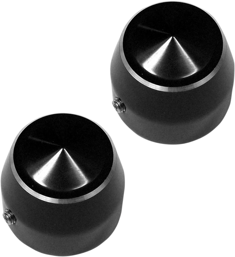 ACCUTRONIX Axle Caps - Black - Elite - 25 mm TAC102-EN