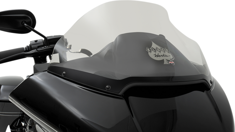 KLOCK WERKS Flare Windshield - 14" - Dark Smoke - FLTR '15-'24 - KWW-01-0317