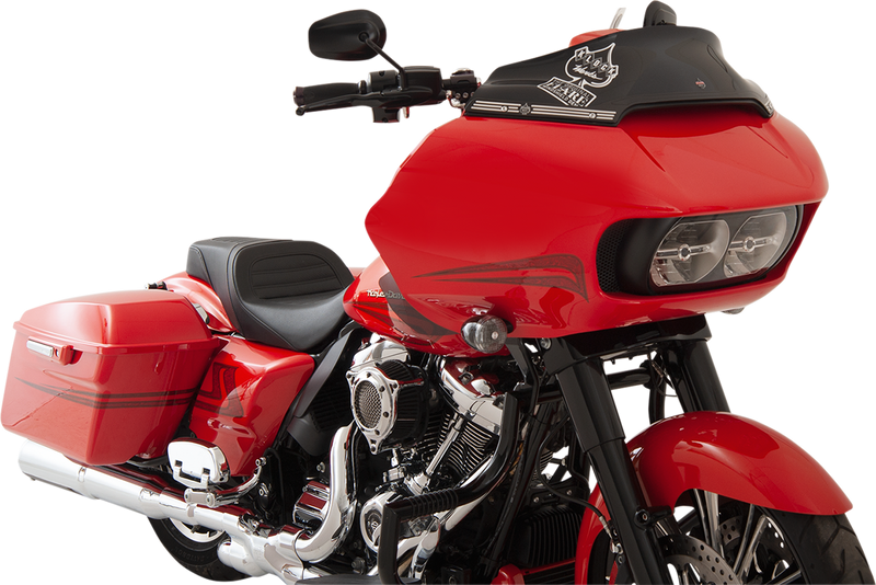 KLOCK WERKS Flare Windshield - 6" - Black - '15-'25 FLTR - KWW-01-0403