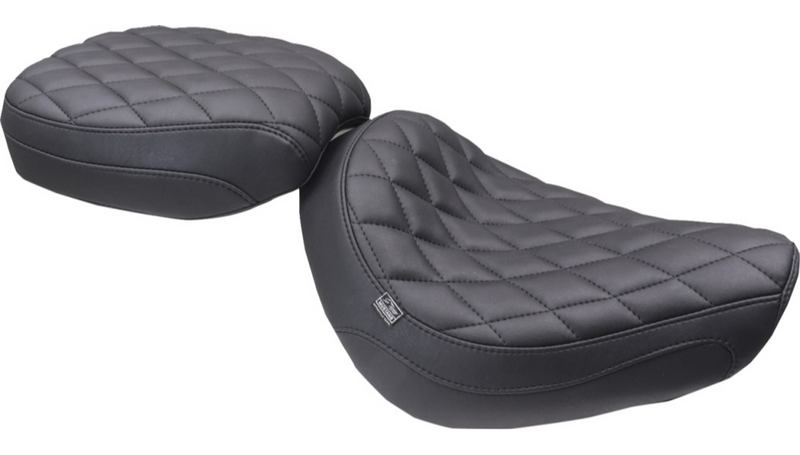 MUSTANG Tripper Passenger Seat - Diamond - Black Stitch - Honda Rebel '17-'25 - 84005