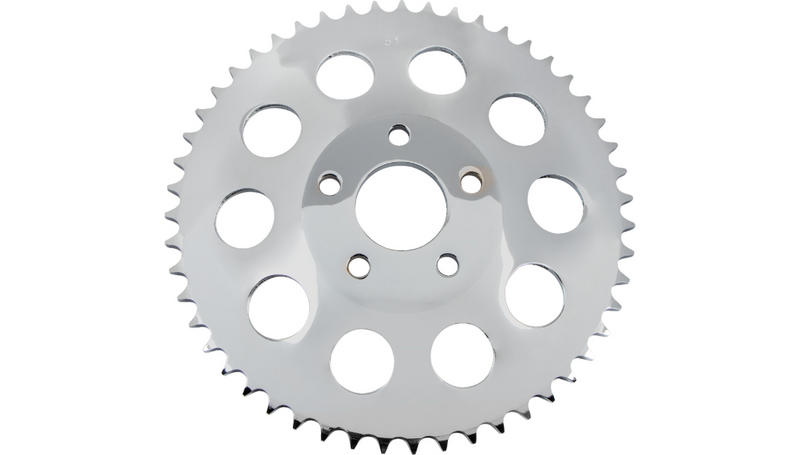 DRAG SPECIALTIES Rear Wheel Sprocket - 51-Tooth - Harley-Davidson 1982-1999 - Chrome 19387-BX20 - PartsOutlet.com.au