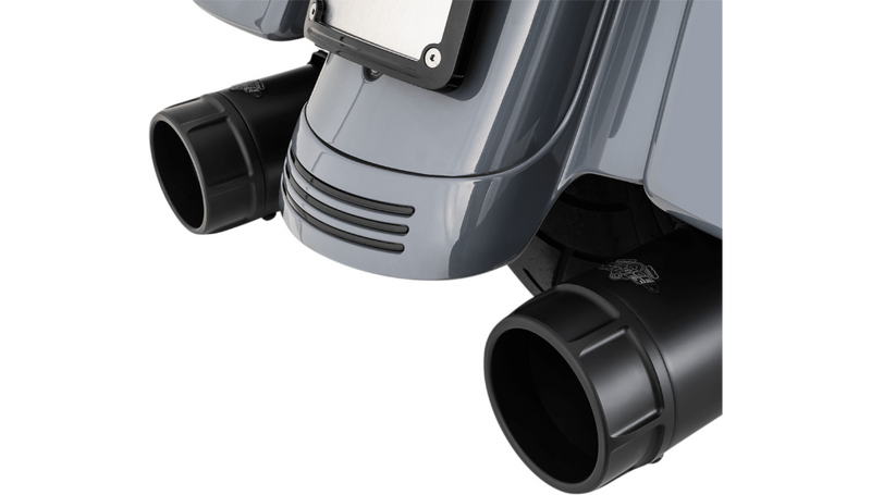 VANCE & HINES 4-1/2" Torquer Mufflers for FL '95-'16 - Black - 46673