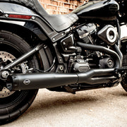 S&S CYCLE SUPERSTREET 2-1 for STANDARD CHASSIS M8 SOFTAIL® MODELS—Black 550-0846B - PartsOutlet.com.au