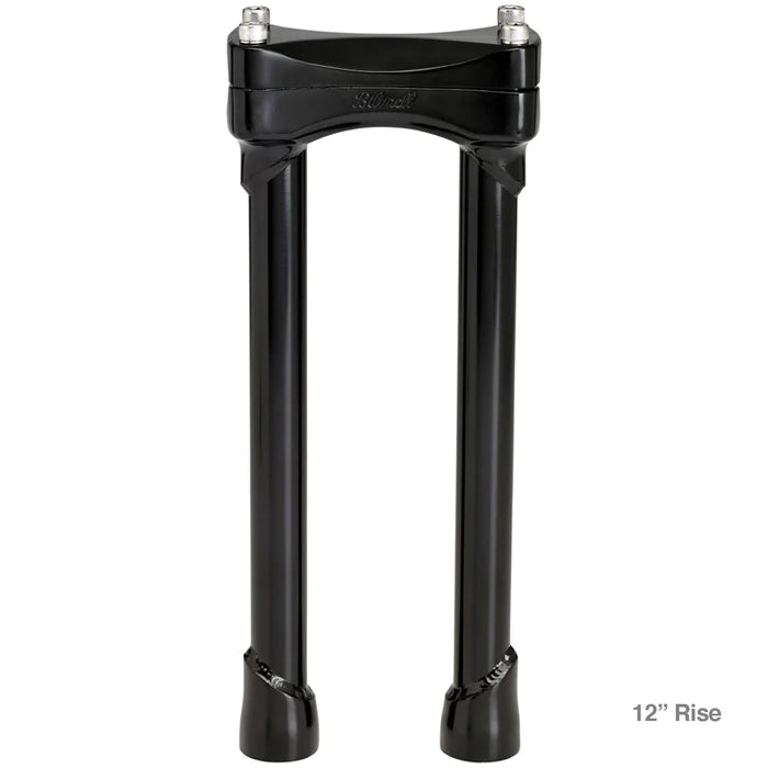 BILTWELL Risers - Murdock - 12" - Black 6403-201-12