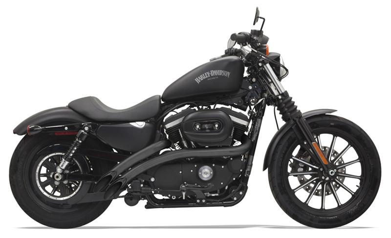 BASSANI XHAUST Radial Sweeper Exhaust - Black - '14-'19 Sportster XL - 1X2FB - PartsOutlet.com.au