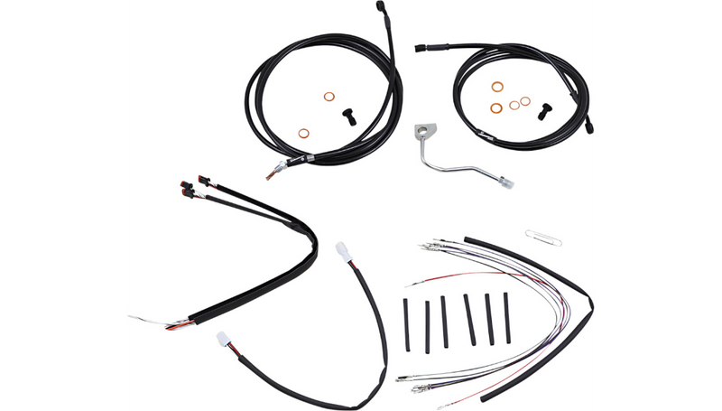 BURLY BRAND Control Kit - 18" Ape Hanger Handlebars - ABS - Road Glide '15-'16 - B30-1181