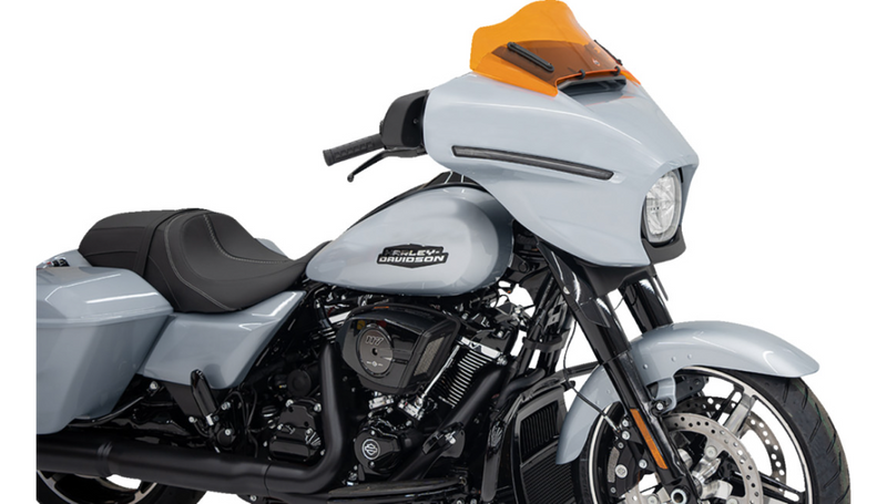 KLOCK WERKS Kolor Flare Windshield - 8" - Orange - Street Glide FLHX 2024+ - KWW-01-0729