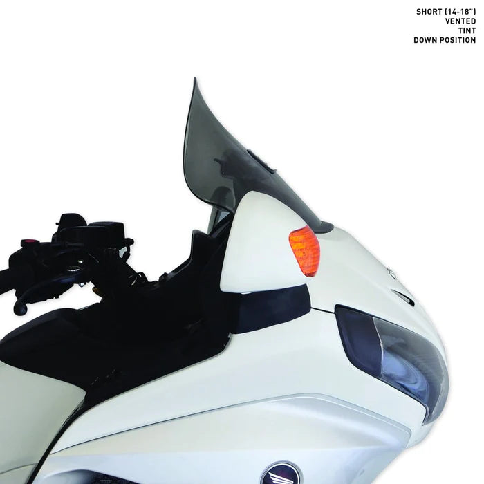 KLOCK WERKS Flare Windshield - 14" - Dark Smoke - Honda GL '01-'17 - KWW-06-0260