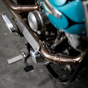 BILTWELL Sanderson Footpegs - Polished - Silver - 7001-302-01 - PartsOutlet.com.au
