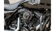 S&S CYCLE Tri-Spoke Air Cleaner Cover in Gloss Black with Machined Highlights for all Stealth Applications - 170-0210 - PartsOutlet.com.au