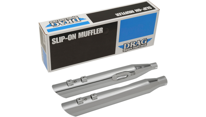 DRAG SPECIALTIES 4" Mufflers for FL '17-'22 - Chrome - H00967