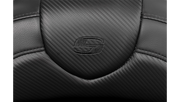 SADDLEMEN Roadsofa Seat - with Backrest - Carbon Fiber - Black Stitch - FL '08-'19 A808-07R-185BLK - PartsOutlet.com.au