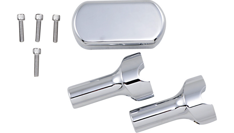 LA CHOPPERS THREE PIECE RISER KIT 1" MOUNT 4" RISE CHROME HD - LA-7442-04