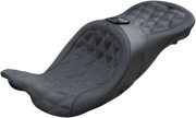 DANNY GRAY Longhaul 2Up Seat - Air - w/ Driver Backrest Capability - Double Diamond w/ Gray Stitch - FL '08-'23 - 21-413DIAAIR - PartsOutlet.com.au