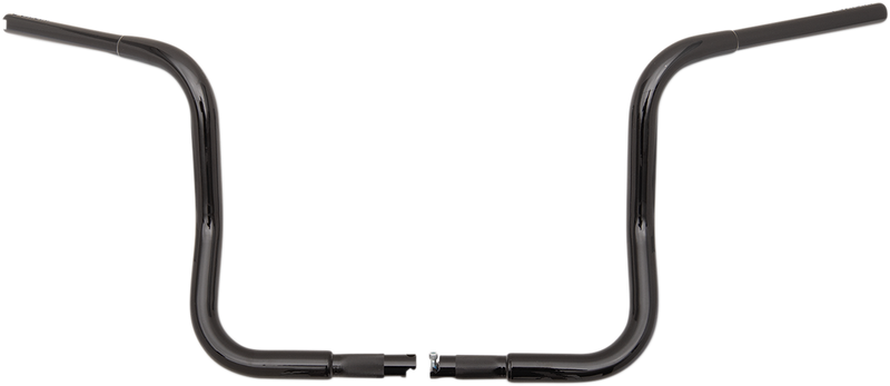 FAT BAGGERS INC. 1-1/4" EZ Install Round Top Handlebar Kit - 10" - Black 909410-B