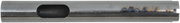 FAT BAGGERS INC. 1-1/4" EZ Install Pointed Top Handlebar - 10" - Chrome 905010