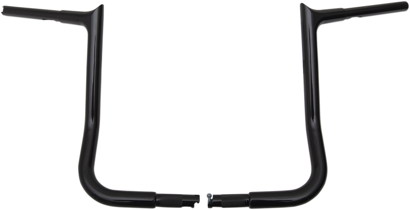 FAT BAGGERS INC. 1-1/4" EZ Install Pointed Top Handlebar - 14" - Black 905014-B