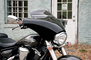 MEMPHIS SHADES Fairing Windshield Trim - Stainless Steel - Polished - Slim MEM0918 - PartsOutlet.com.au