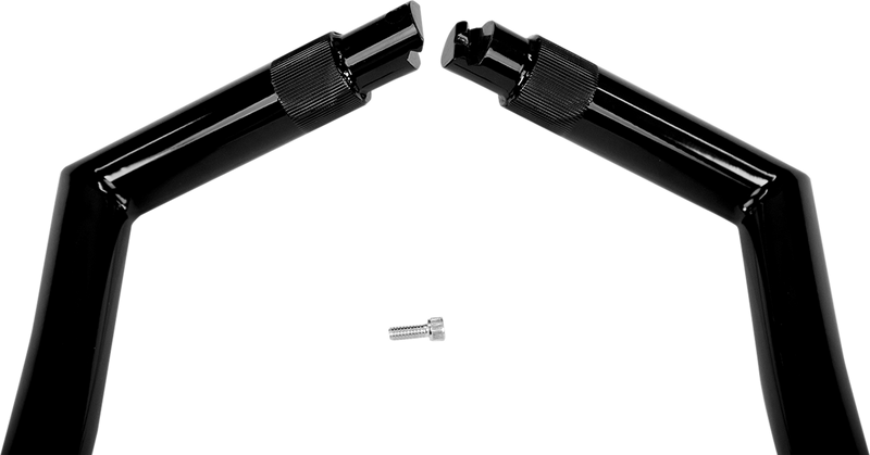 FAT BAGGERS INC. 1-1/4" EZ Install Pointed Top Handlebar - 12" - Black 906012-B
