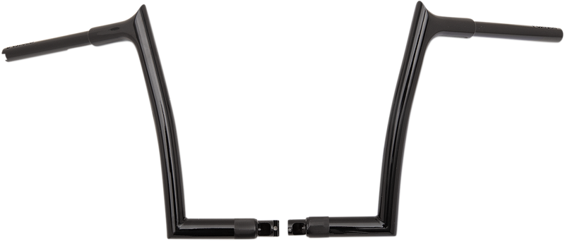 FAT BAGGERS INC. 1-1/4" EZ Install Pointed Top Handlebar - 12" - Black 906012-B
