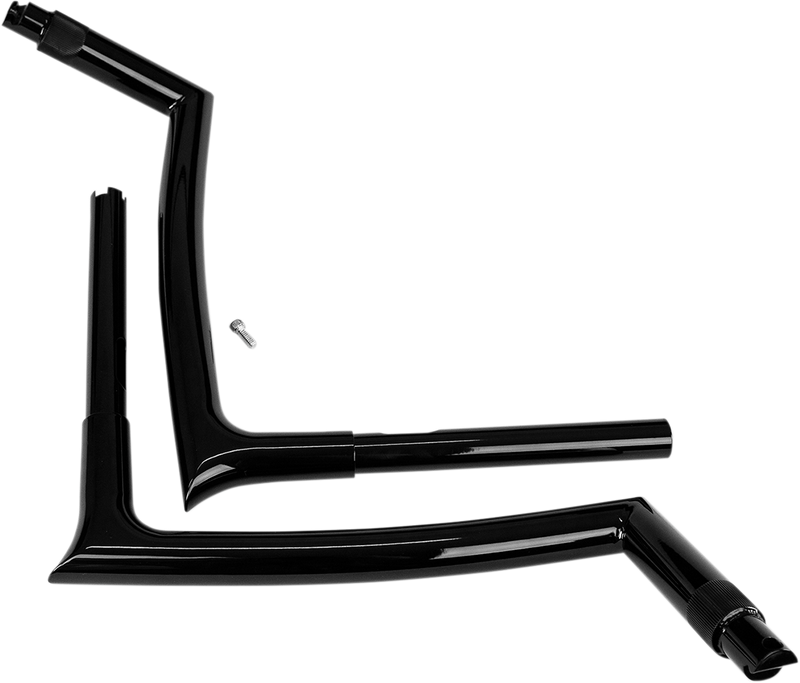 FAT BAGGERS INC. 1-1/4" EZ Install Pointed Top Handlebar - 12" - Black 908012-B