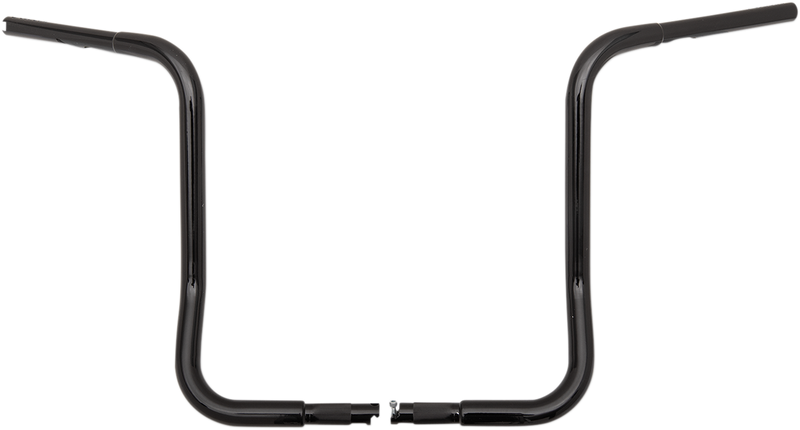 FAT BAGGERS INC. 1-1/4" EZ Install Round Top Handlebar - 16" - Black 903016-B