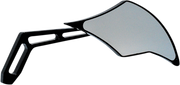 PRO-ONE PERF.MFG. Mirror - Weekend Warrior - Side View - Cut-Out/Flame Head - Oblong - Black - Right 102301AB
