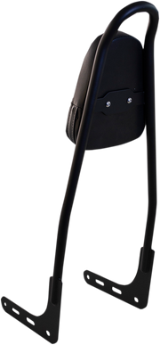 MOTHERWELL One-Piece Sissy Bar - Black - With Pad 156T-18-MB-WP