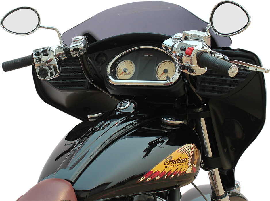 KLOCK WERKS Handlebar - Klip Hanger - 12" - Indian 2014-2016 - Black/Chrome - KWH-04-9011-BC