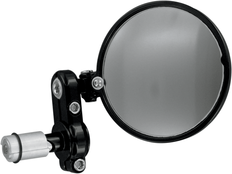 PSR Mirror - Franco/Folded-In - Side View/Bar-End - Round - Black 00-00200-22