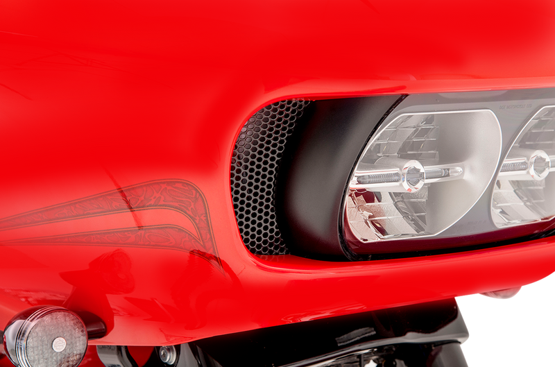 KLOCK WERKS Fairing Vent Screen - Round - Road Glide 2015-2023 - KWS-01-0368-B - PartsOutlet.com.au