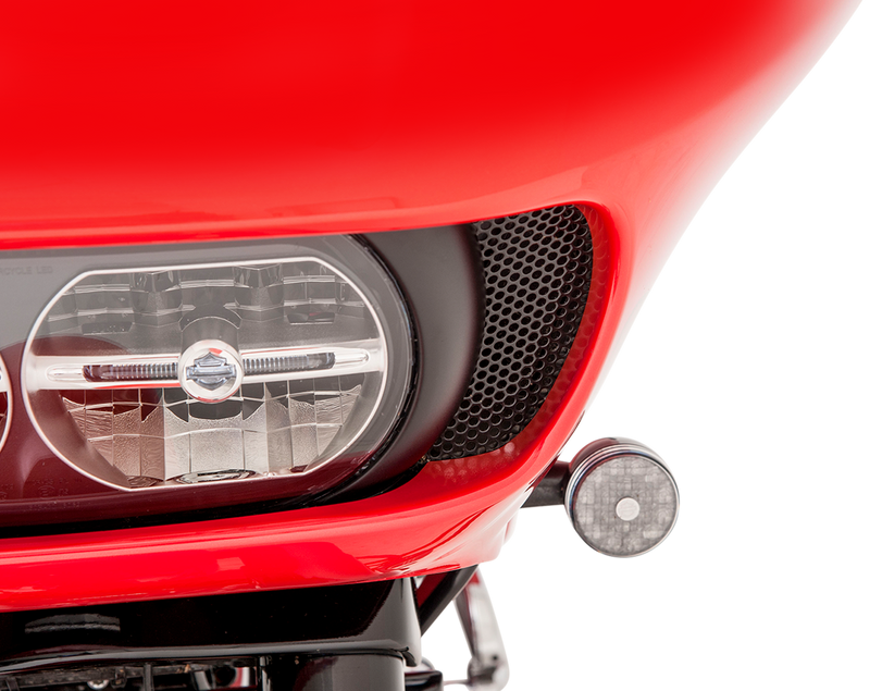 KLOCK WERKS Fairing Vent Screen - Round - Road Glide 2015-2023 - KWS-01-0368-B - PartsOutlet.com.au