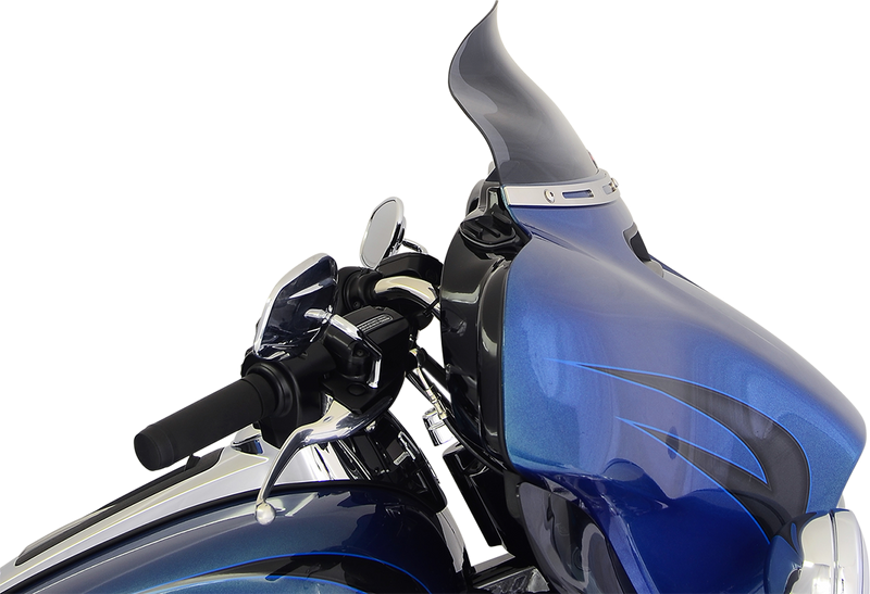 KLOCK WERKS Flare Windshield - 6-1/2" - Dark Smoke - FLH Street Glide '14-'25 - KWW-01-0199-2014