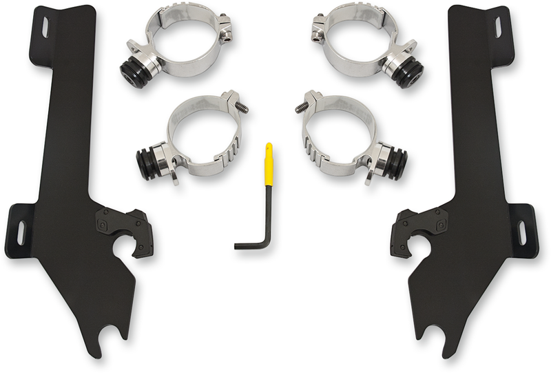 MEMPHIS SHADES Batwing Trigger Lock Mounting Kit - Kingpin - Black MEK1928 - PartsOutlet.com.au