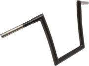 TODD'S CYCLE 1-1/4" Strip Handlebar - Strip - Fat Bobber - 12" Rise - Black 0601-2726