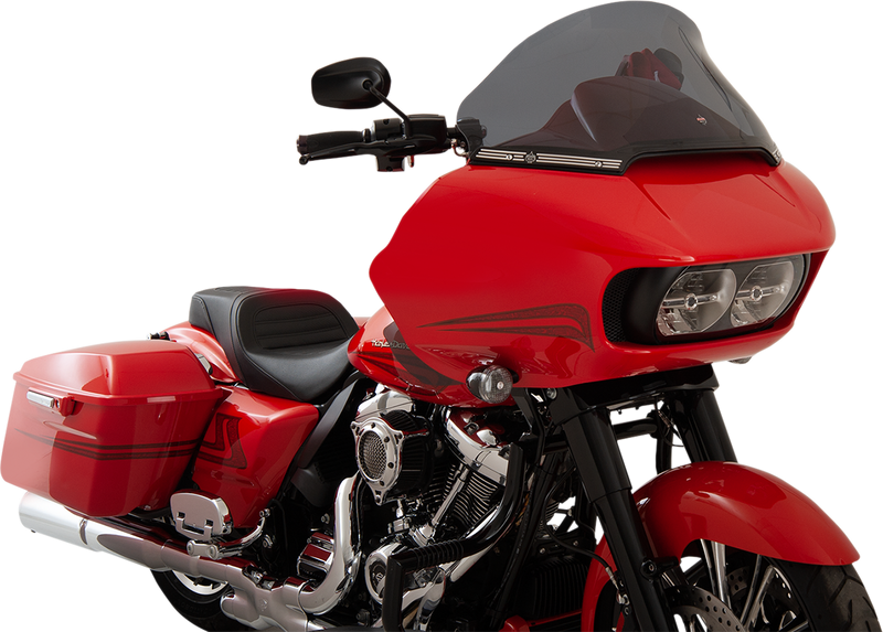 KLOCK WERKS Pro Touring Windshield - 12" - Dark Smoke - FLTR '15-'24 - KWW-01-0328