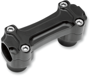 TODD'S CYCLE Bone Bar Handlebar Clamp & Riser Kit - 1" Rise - 1" Clamping - Black BBC3-2